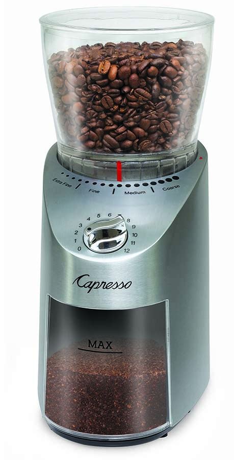 Capresso metal infinity burr grinder